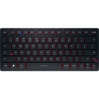 CHERRY KW 9200 MINI, Tastatur schwarz, EU-Layout (QWERTY), Cherry SX-Scherentechnologie