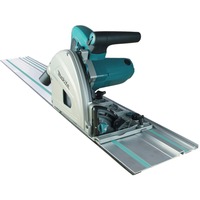 Makita Tauchsäge SP6000J1 mit Führungsschiene, Handkreissäge blau/schwarz, MAKPAC Gr.4, 1.300 Watt