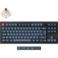 Keychron V3 Max, Gaming-Tastatur schwarz/blaugrau, DE-Layout, Gateron Jupiter Brown, Hot-Swap, RGB