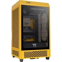 Thermaltake The Tower 200 , Tower-Gehäuse dunkelgelb, Tempered Glass