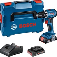 Bosch Akku-Bohrschrauber GSR 18V-45 Professional, 18Volt blau/schwarz, 2x Li-Ionen Akku 2,0Ah, in L-BOXX