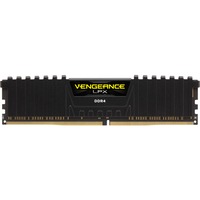 Corsair DIMM 16 GB DDR4-2666  , Arbeitsspeicher schwarz, CMK16GX4M1A2666C16, Vengeance LPX, INTEL XMP