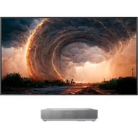 Hisense 120L5HA inkl. 120 Zoll Soft Cinema Screen, Laser-Beamer silber, UltraHD/4K, WLAN, HDMI 2.1