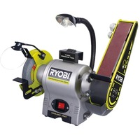 Ryobi Stand-Bandschleifer RBGL250G, Doppelschleifer grün, 250 Watt