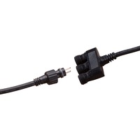 Heissner SMART LIGHT Anschlussverteiler, 2Pin > 3x 2Pin, Y-Kabel schwarz, 5 Meter, wasserdicht