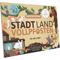 Denkriesen Stadt Land Vollpfosten - Haustier Edition, Partyspiel A4-Spielblock