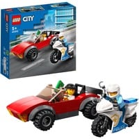 LEGO 60392 City Verfolgungsjagd mit dem Polizeimotorrad, Konstruktionsspielzeug 