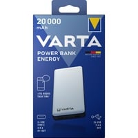 VARTA Powerbank Energy 20000 weiß/schwarz, 20.000 mAh