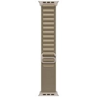 Apple 49 mm Alpine Loop, Uhrenarmband olivgrün/titan, Größe S