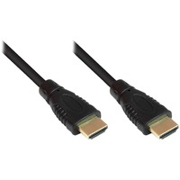 Good Connections HDMI High Speed Kabel mit Ethernet, Typ A schwarz, 2 Meter