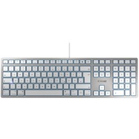 CHERRY KC 6000C FOR MAC, Tastatur silber/weiß, DE-Layout, Cherry SX-Scherentechnologie