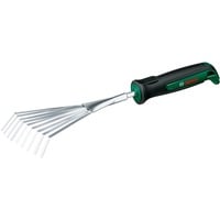 Bosch Garten Handfächerbesen Edelstahl, Handrechen grün/schwarz, Breite 12cm