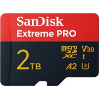 SanDisk Extreme PRO 2 TB microSDXC, Speicherkarte UHS-I U3, Class 10, V30, A2