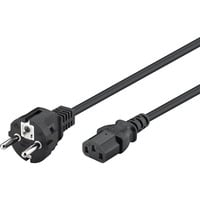 goobay Kaltgeräte-Anschlusskabel C13 >  Schutzkontakt-Stecker schwarz, 5 Meter, gerader Stecker