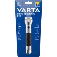 VARTA Brite Essential F20, Taschenlampe silber/schwarz