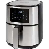 ProfiCook Heißluftfritteuse PC-FR 1239 H edelstahl/schwarz, 1.400 Watt, Korb 5,5 Liter