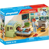 PLAYMOBIL 71618 Action Heroes MRT mit Patient, Konstruktionsspielzeug 