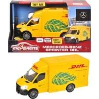 Simba Mercedes-Benz Sprinter DHL, Spielfahrzeug gelb, Mit Licht und Sound