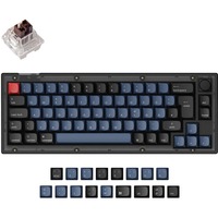 Keychron V2, Gaming-Tastatur schwarz/blaugrau, DE-Layout, Keychron K Pro Brown, Hot-Swap, RGB