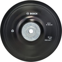 Bosch Stützteller für Fiberschleifscheiben 180mm, M14, Schleifteller 