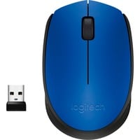 Logitech M171 Wireless, Maus blau, 3 Tasten, für Links- und Rechtshänder, kompatibel mit PC/Mac