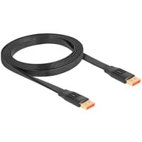 DeLOCK DisplayPort Flachbandkabel 8K 60Hz schwarz, 2 Meter