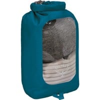 Osprey Ultralight Drysack 6 mit Sichtfenster, Packsack blau