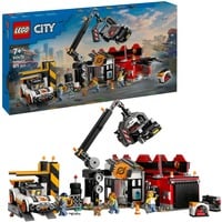 LEGO 60472 City Schrottplatz mit Autos, Konstruktionsspielzeug 