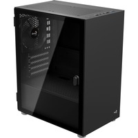 Aerocool CS-111-G-BK-v1, Tower-Gehäuse schwarz, Tempered Glass