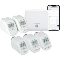 Homematic IP Smart Home Starter Set Heizen weiß, Homematic IP Access Point (HmIP-HAP), 3x Homematic IP Heizkörperthermostat - basic (HmIP-eTRV-B)