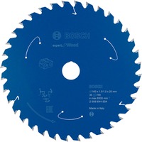 Bosch Kreissägeblatt Expert for Wood, Ø 160mm, 36Z Bohrung 20mm, für Akku-Handkreissägen