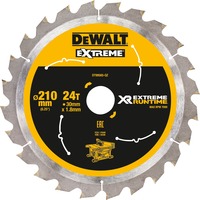 DEWALT Kreissägeblatt XR EXTREME RUNTIME DT99565, Ø 210mm, 24Z Bohrung 30mm, für Akku-Tischsägen