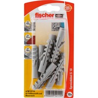 fischer Spreizdübel Dübel S 10 K grau, 10 Stück