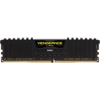 Corsair DIMM 8 GB DDR4-2400  , Arbeitsspeicher schwarz, CMK8GX4M1A2400C16, Vengeance LPX, INTEL XMP