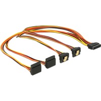 DeLOCK SATA 15Pin > 2x unten + 2x oben, gewinkelt, Kabel 50cm