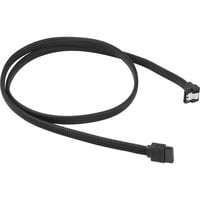 Sharkoon Sata III Kabel 90° sleeve schwarz, 100 cm