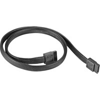 SilverStone CP07 180° SATA-III, Kabel schwarz, 50cm