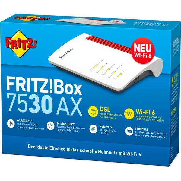 AVM FRITZ!Box 7530 WLAN AX, Router Outlet