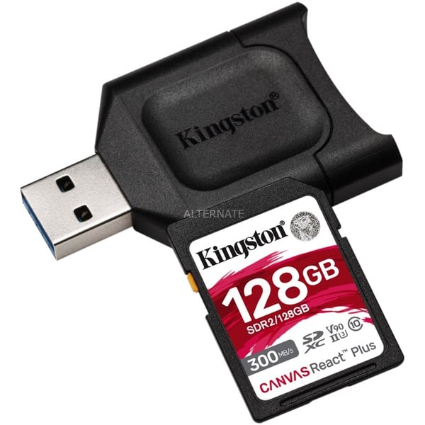 Kingston карта памяти microsdxc canvas react plus 128 гб mlpmr2 128gb